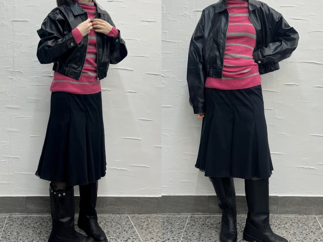 cropped leather jacket 상품이미지3