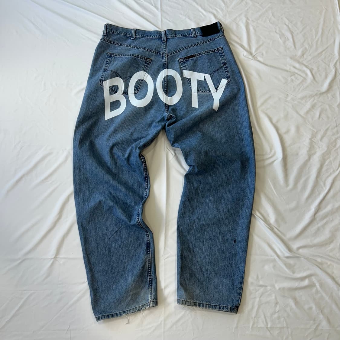 BOOTY 커스텀 90‘s 할리 데이비슨 연청 데님 상품이미지2