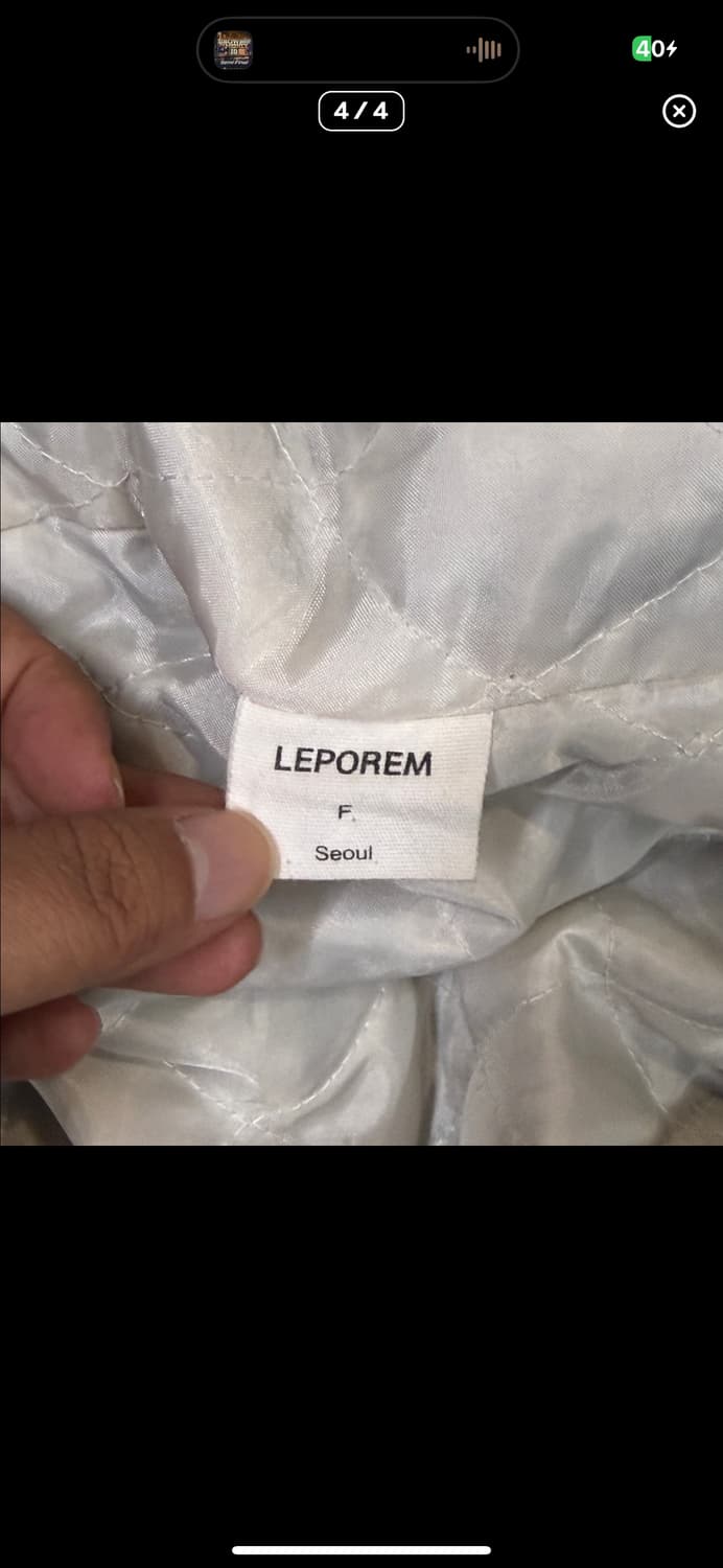  (바배) 차이나 카라 밍크 퍼 배색 하이넥 오버핏 집업 상품이미지4