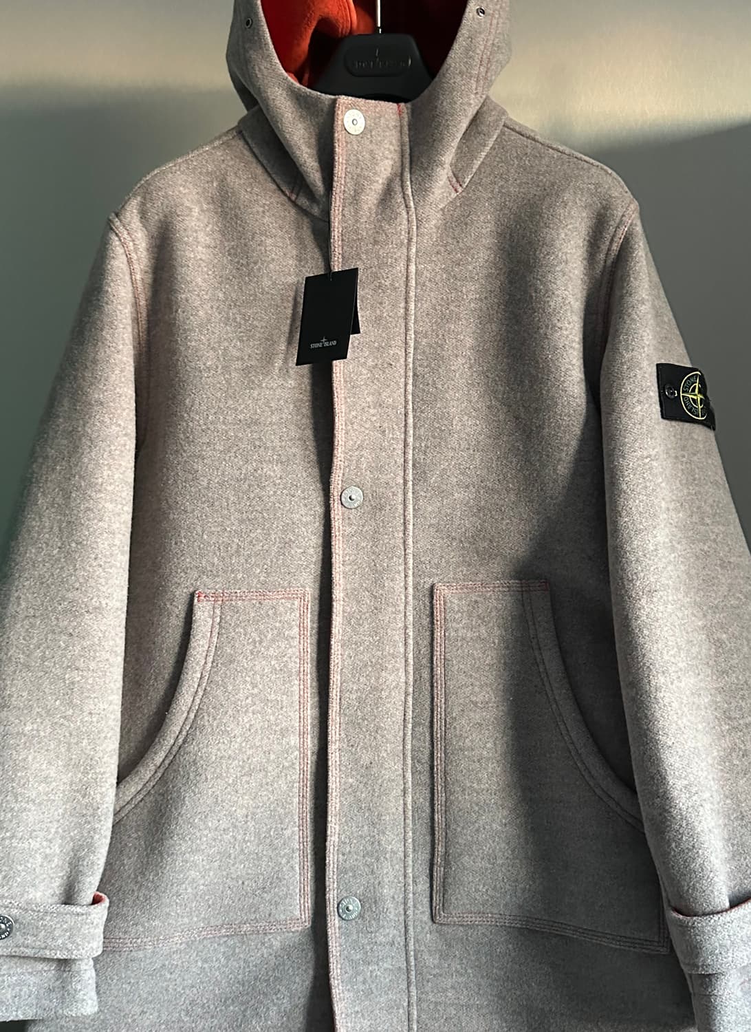 스톤아일랜드 울 나일론 파노 더블 파카 24fw L(105) 국내판 상품이미지1