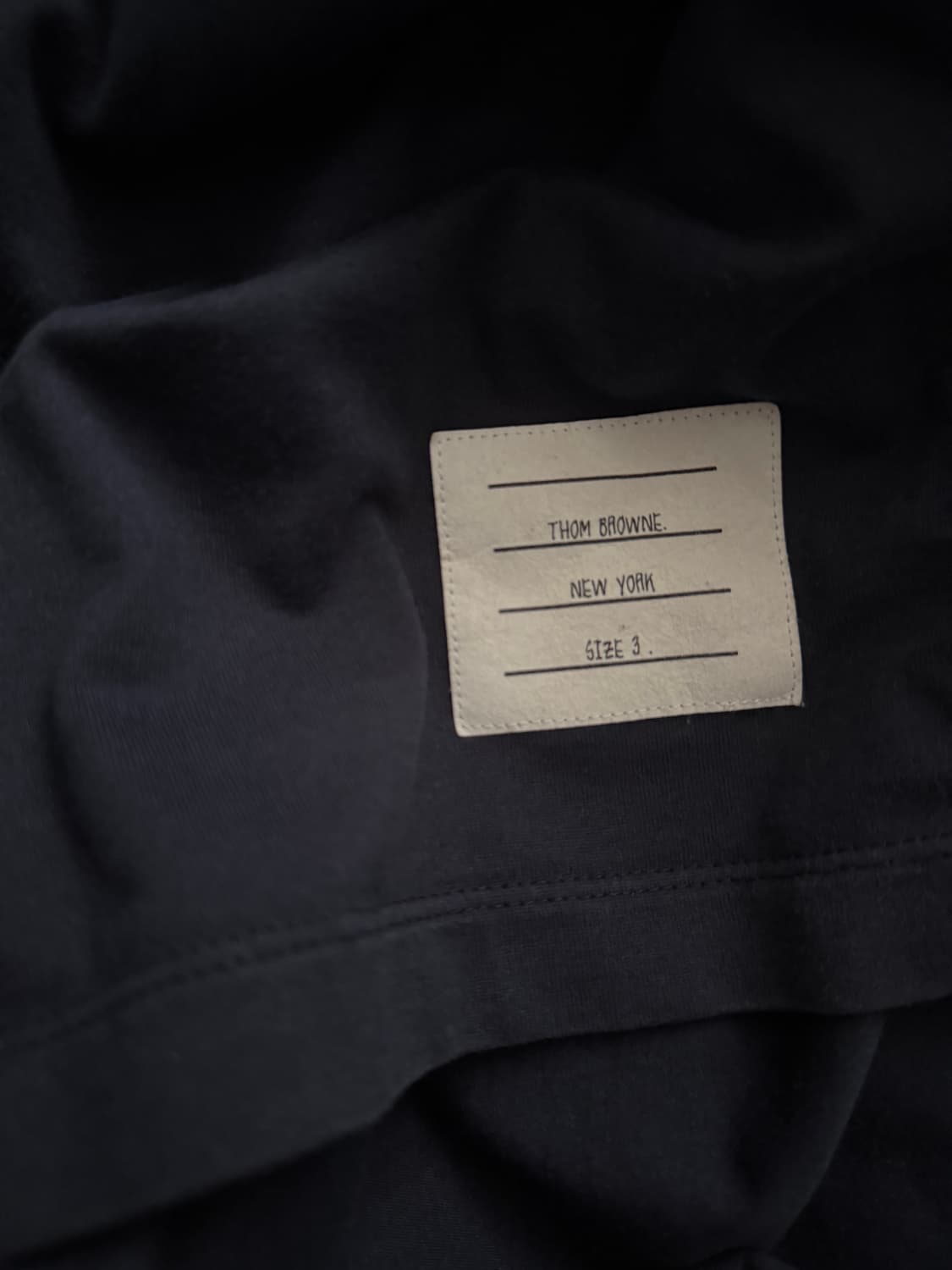 톰브라운 네이비 링거 반팔 티셔츠 급처 상품이미지4