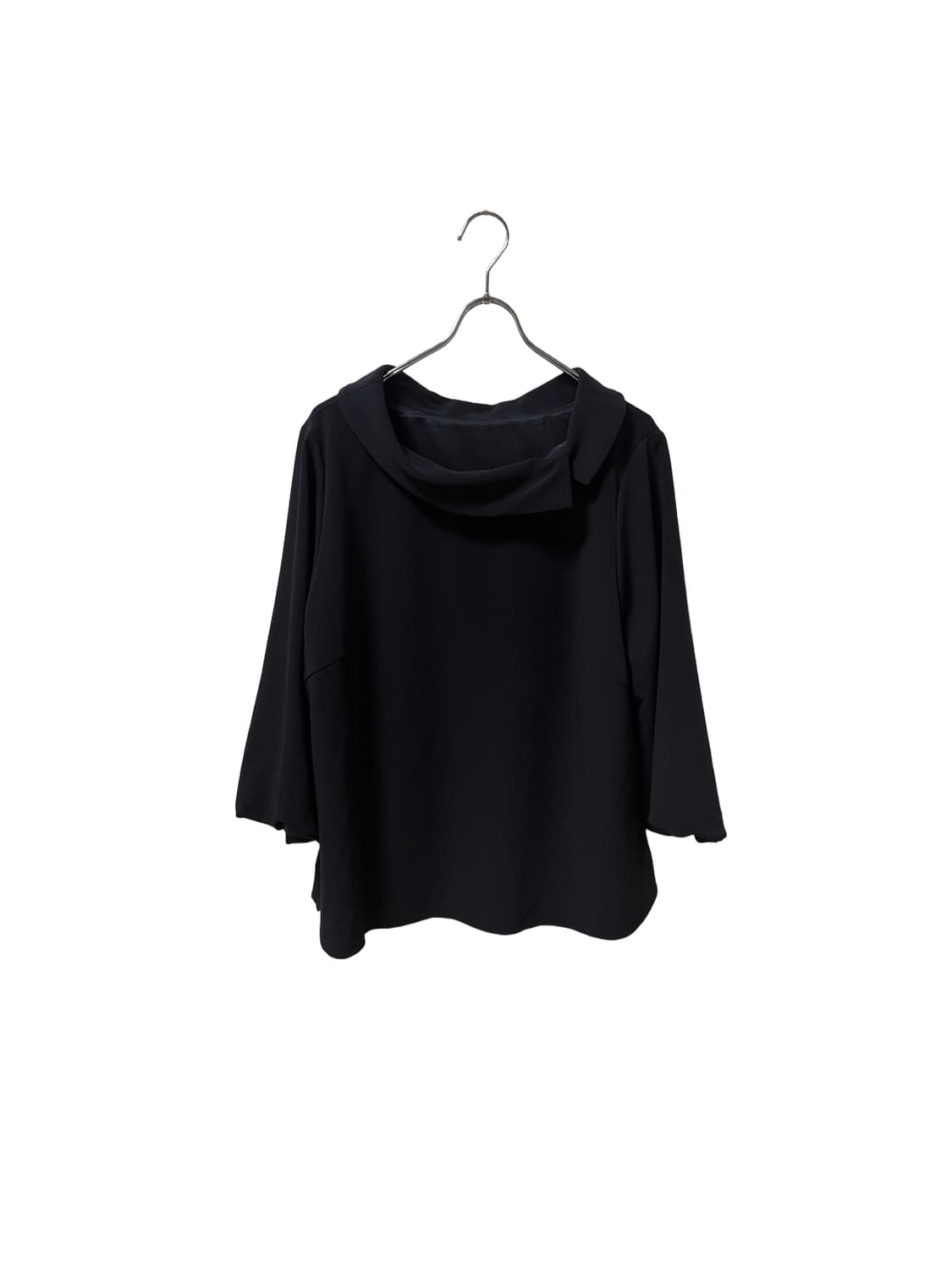 Black Cowl Neck Blouse 상품이미지1