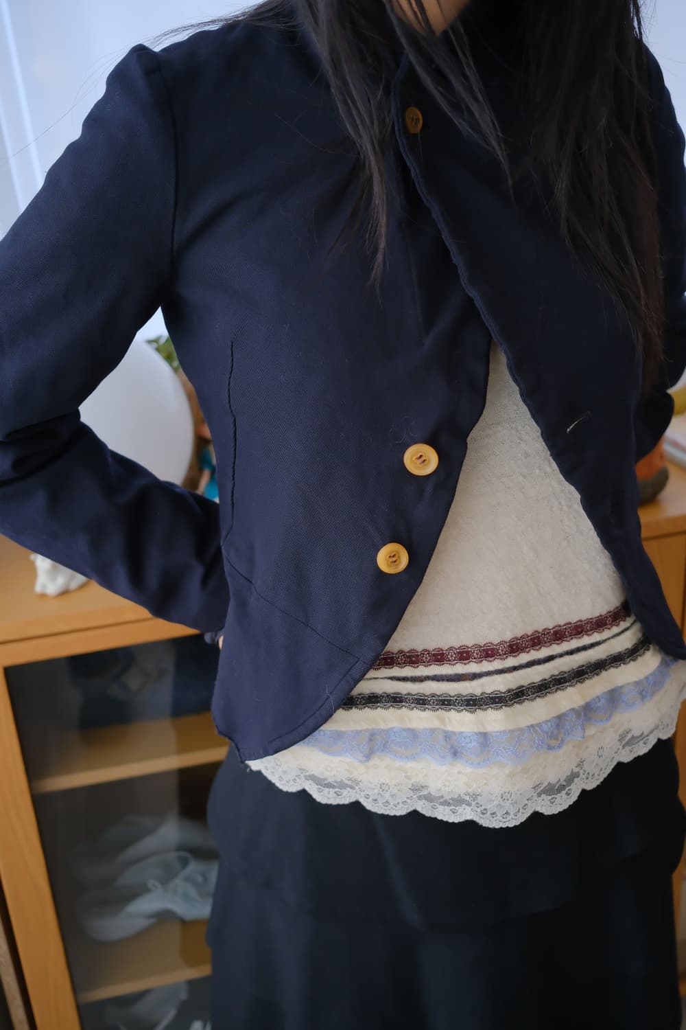 Boiled polyester tailored jacket 상품이미지3