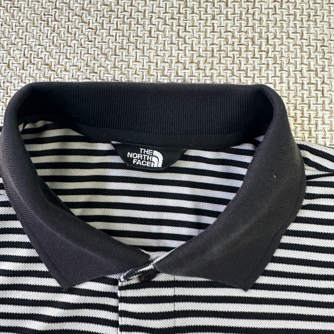 M 노스페이스 스트라이프 피케이 반팔 0409D 상품이미지2