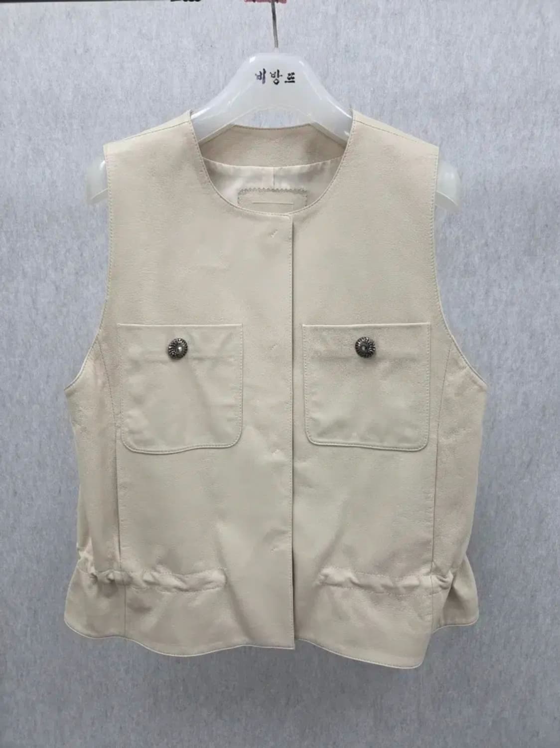 여성 84-94-160 로보 양가죽 조끼 베스트 상품이미지1