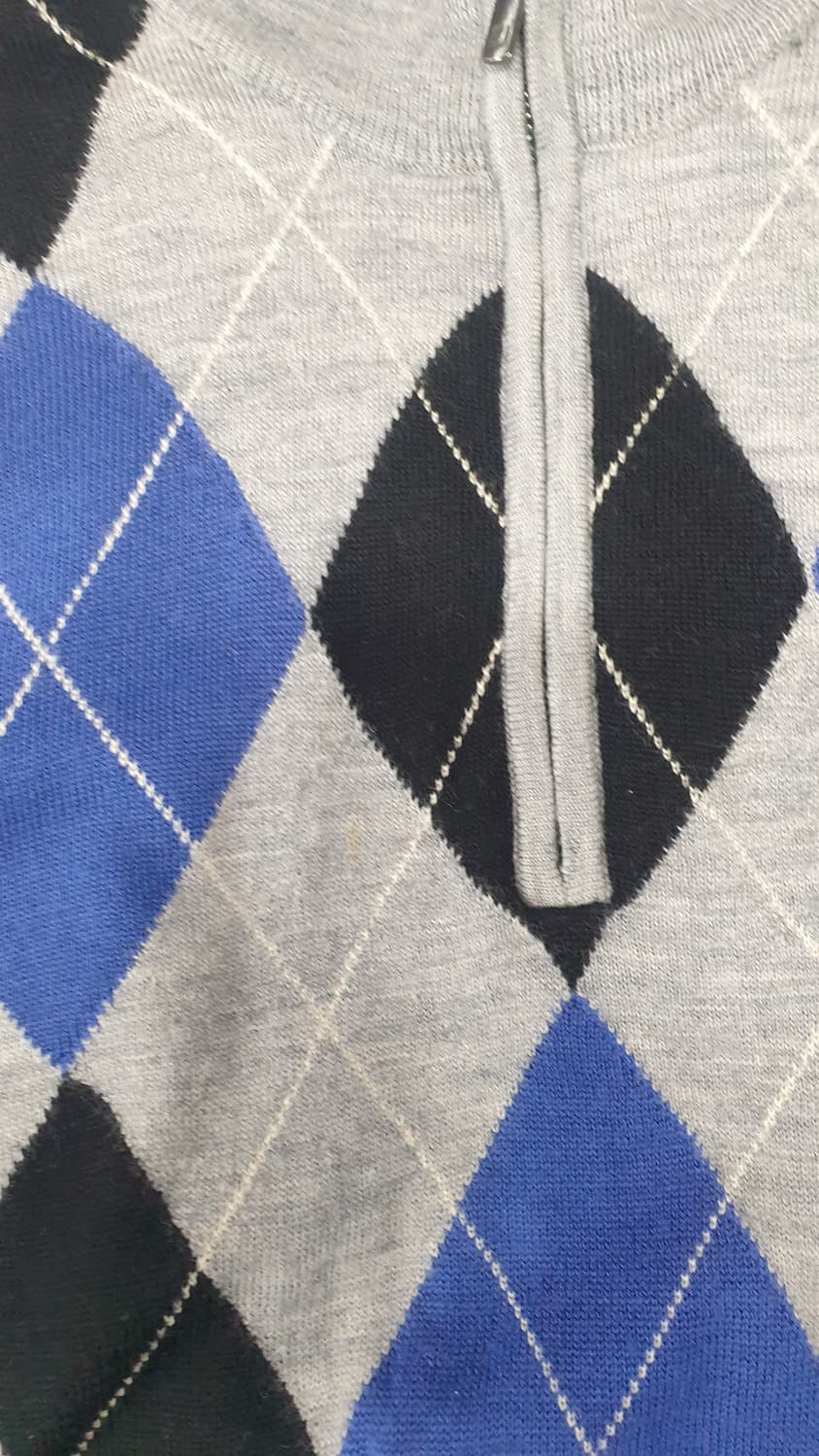 풋조이 아가일 울 반집업 방풍니트 L 상품이미지4