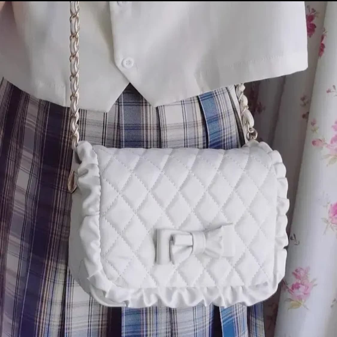 양산형 프린세스 프릴리본 크로스숄더백 상품이미지2