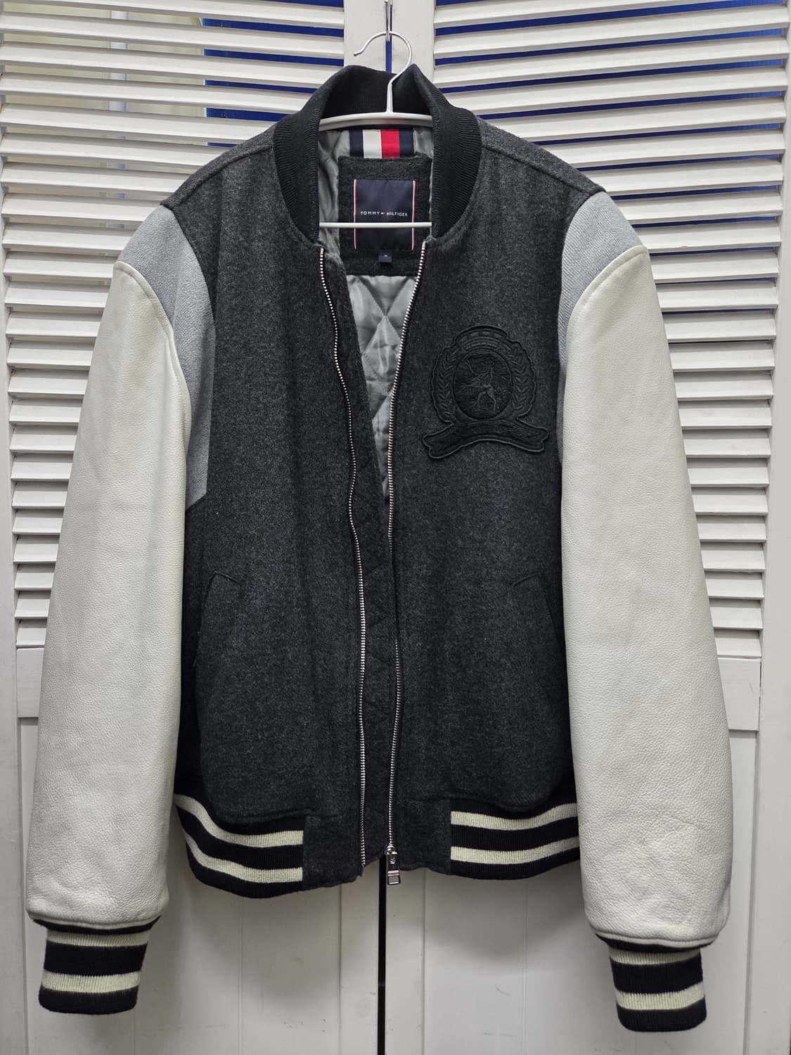 타미힐피거 소가죽 바시티 블루종 자켓 상품이미지2