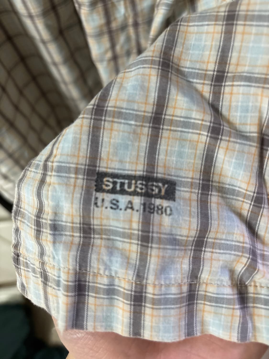 90s 스투시 체크 셔츠 상품이미지3