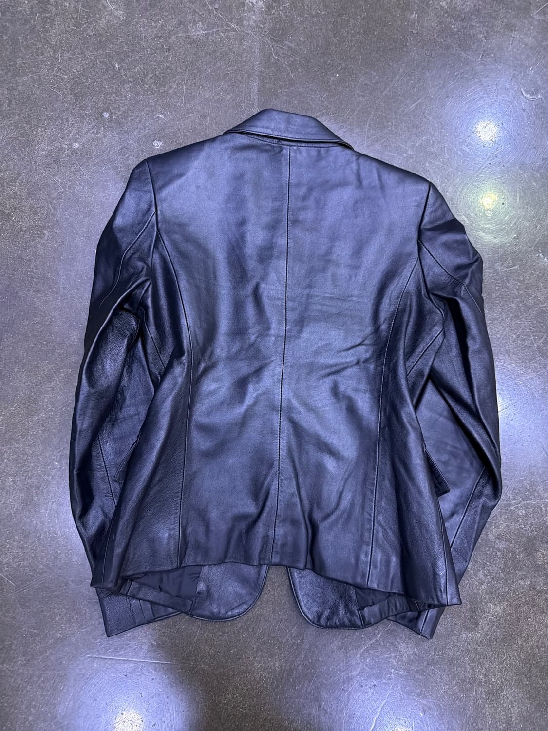 MODORI 양가죽 심플 싱글 원버튼 레더자켓 M 상품이미지2