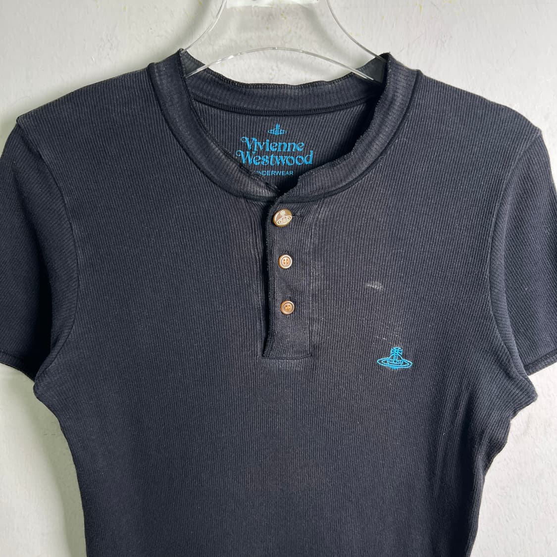 비비안 웨스트우드 오브 로고 헨리넥 반팔 티셔츠 M 상품이미지4