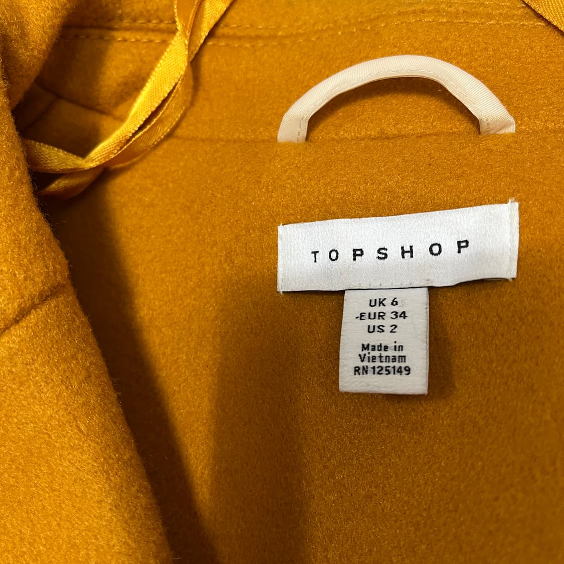 탑샵 여성 럭셔리 울 더플 코트 2 상품이미지5