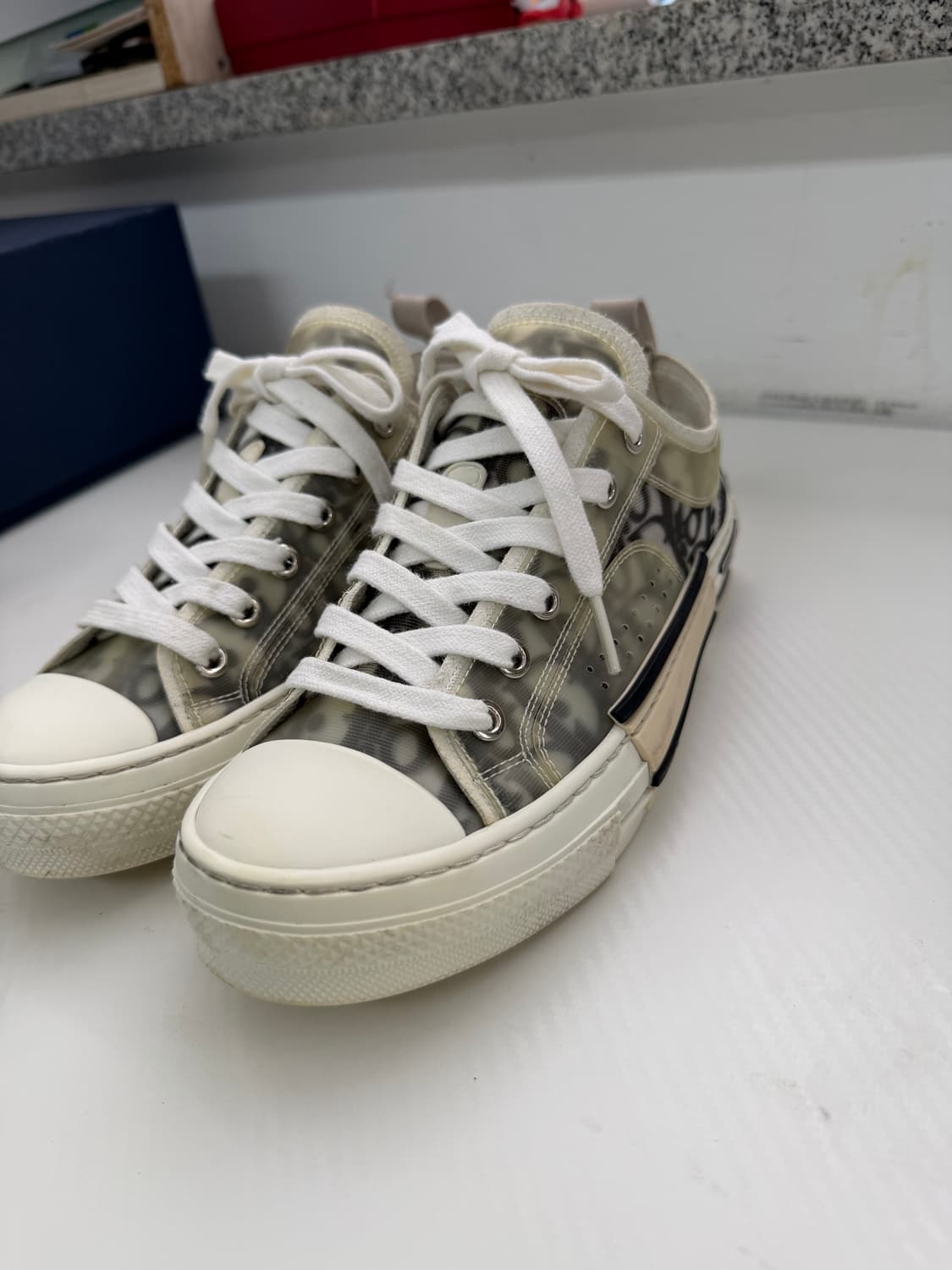 정품) 디올 오블리크 B23 로우탑 스니커즈 36.5 상품이미지3