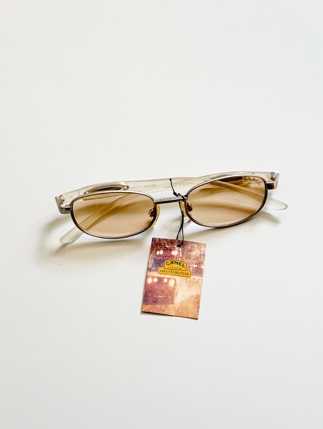 90s CAMEL 카멜 슬림 오벌 프레임 틴트 빈티지 선글라스 상품이미지1