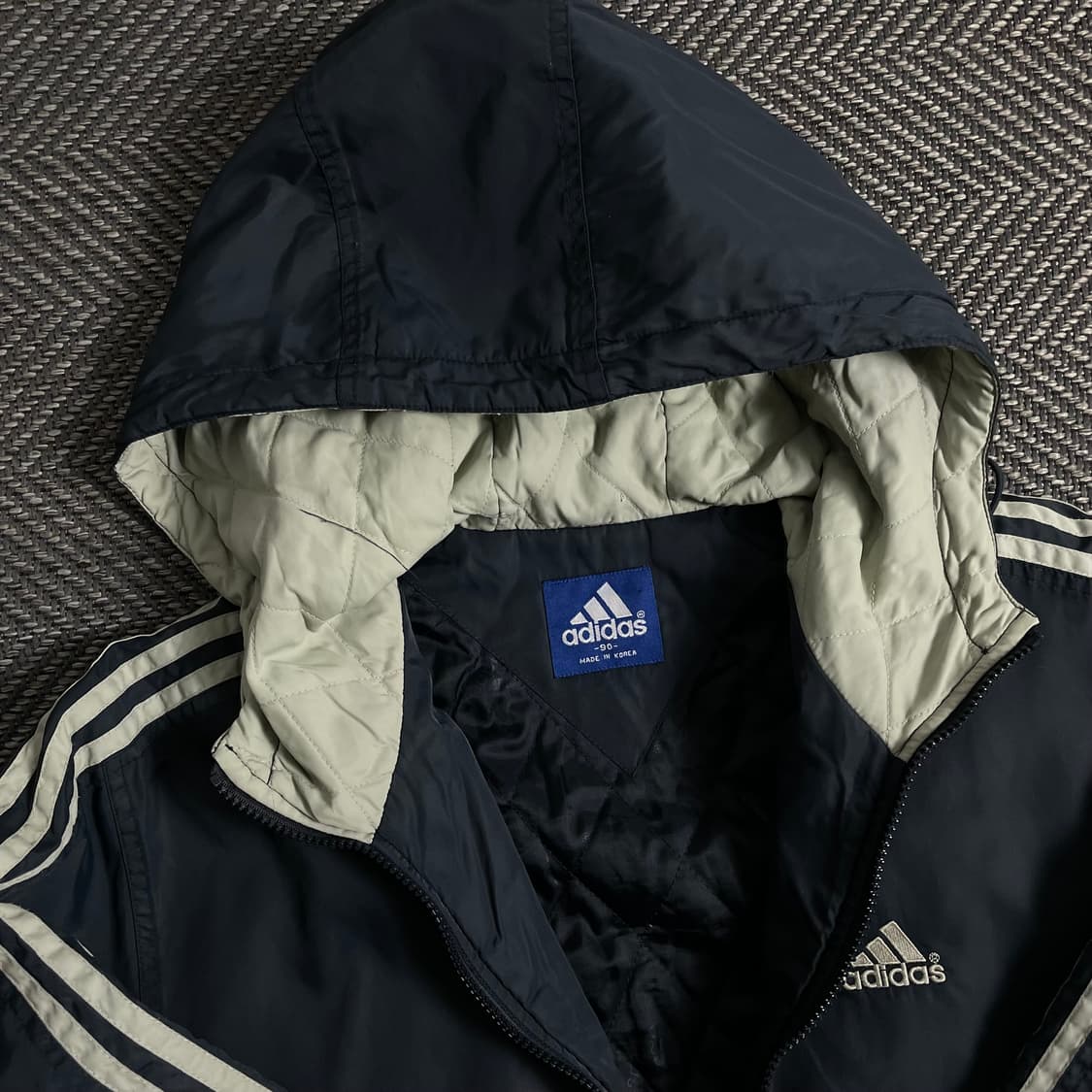 90s 아디다스 올드스쿨 누빔 트랙 점퍼 y 3888 상품이미지6