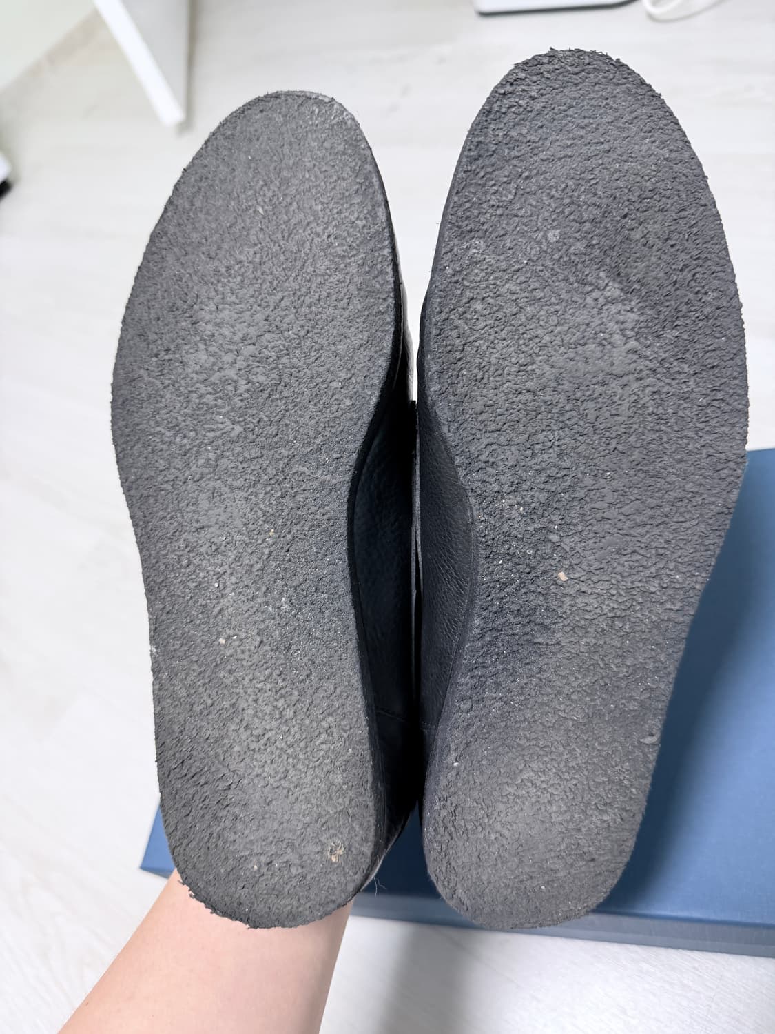 컬러콜라 소가죽 보트슈즈 블랙 상품이미지4