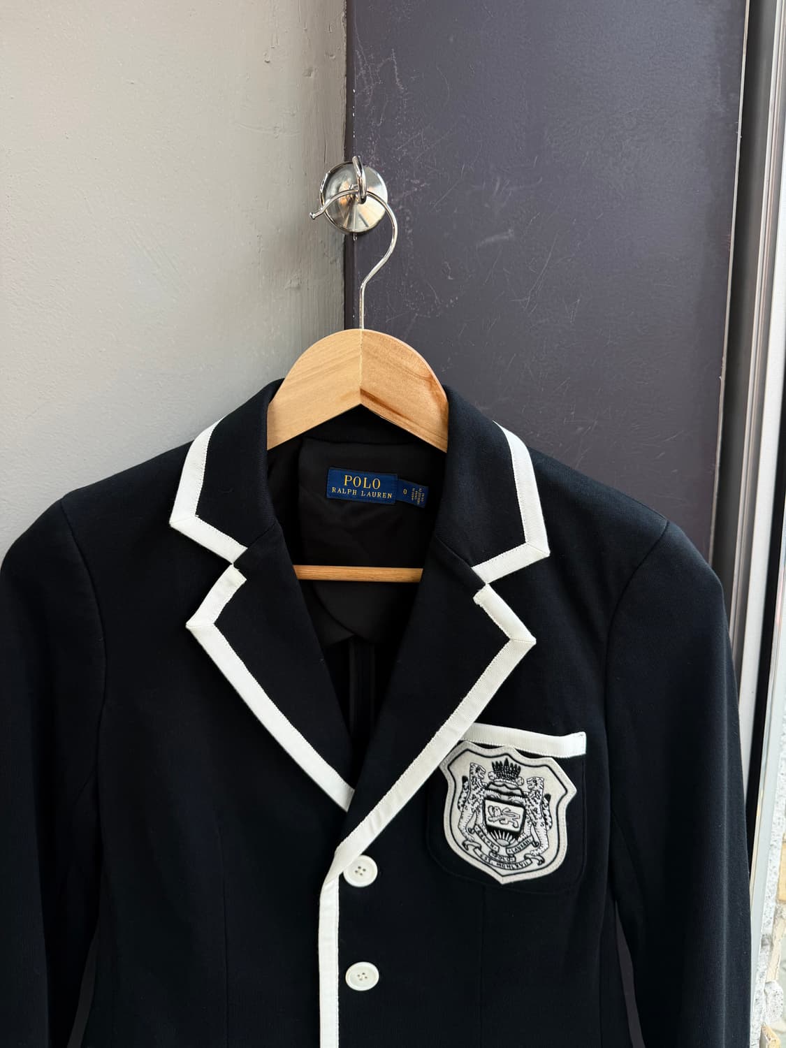 0/ 폴로랄프로렌 파이핑 자수로고 블레이저 자켓 상품이미지4