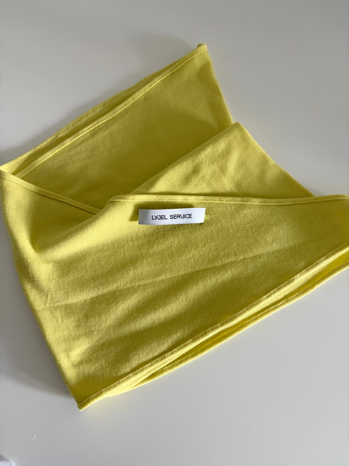 리젤서비스 SOFT LOZENGE SCARF (LIME YELLOW) 상품이미지6