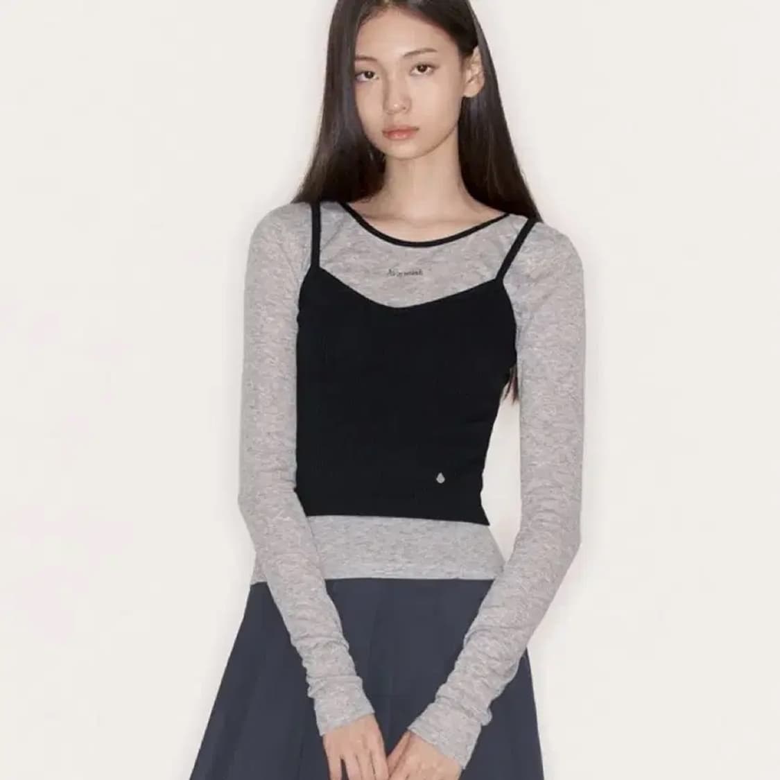아비에무아 레이어드 저지 탑 그레이 상품이미지1
