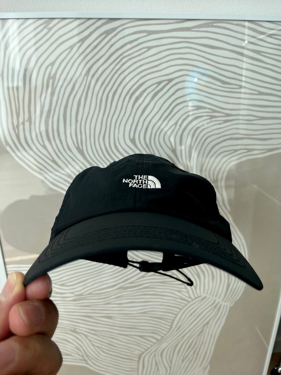 상태ss))노스페이스 소프트 캠프 캡 블랙 NE3CQ04A 상품이미지1