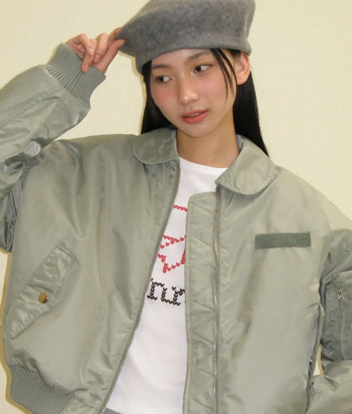 론론  BOMBER MA-1 JUMPER KHAK 상품이미지3