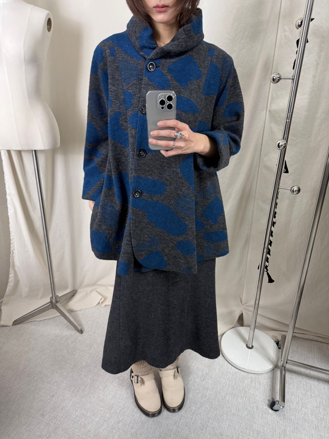 Jenny Garcon 아방가르트 패턴 코트 상품이미지2