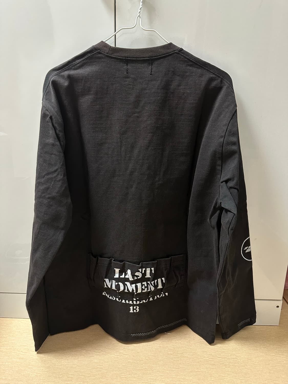 레저렉션13 마가진 디테일 롱 슬리브 블랙 S 상품이미지6