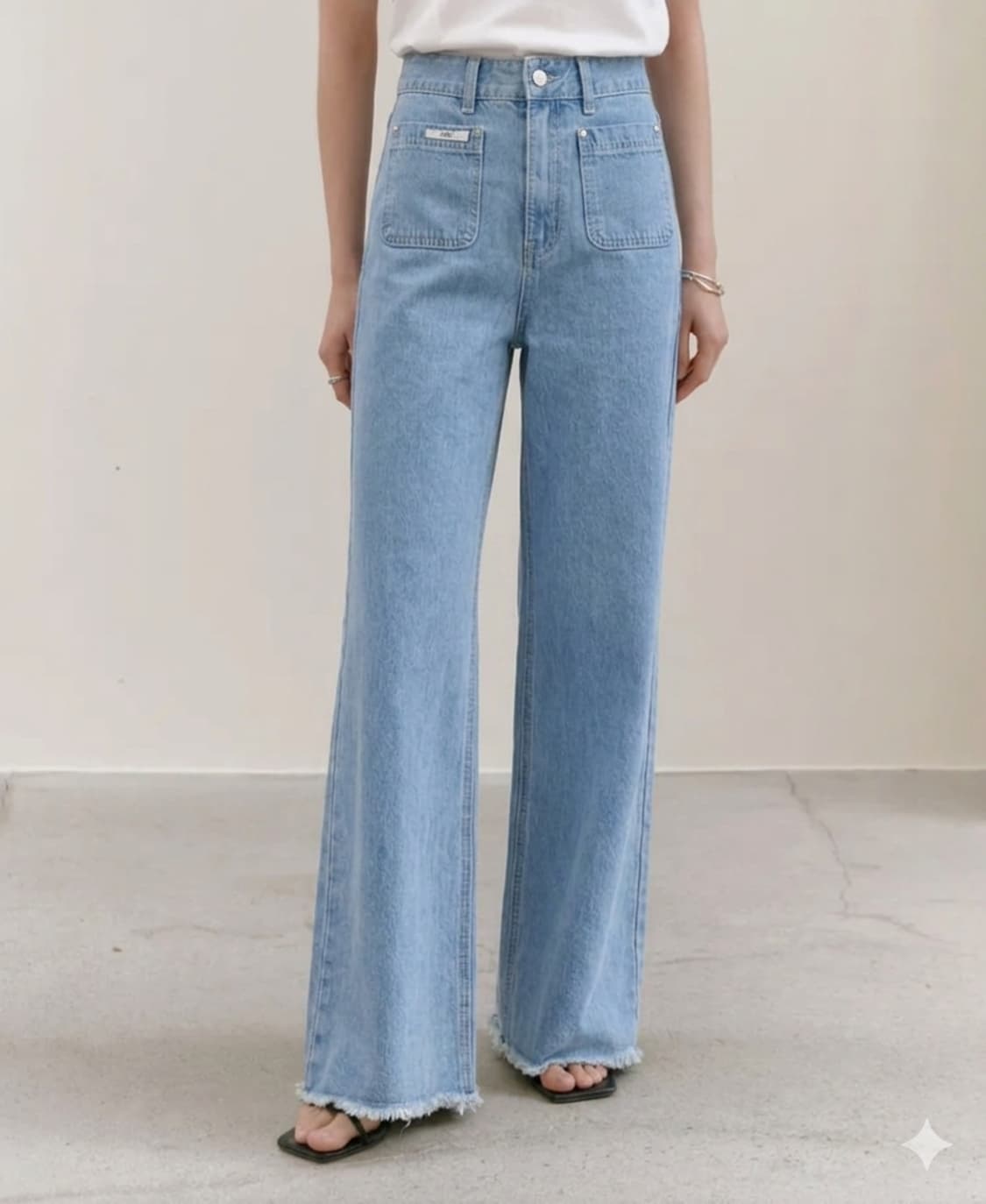 아티드 셀비 포켓 데님 light blue 상품이미지1