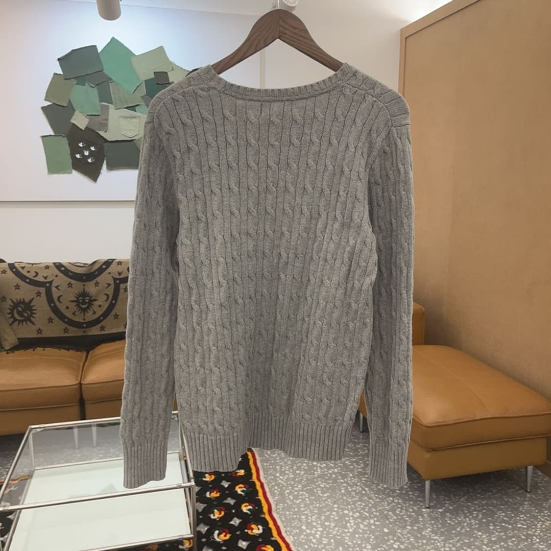 폴로 랄프로렌 여리 모던 꽈배기 케이블 니트 XL C07243 상품이미지4