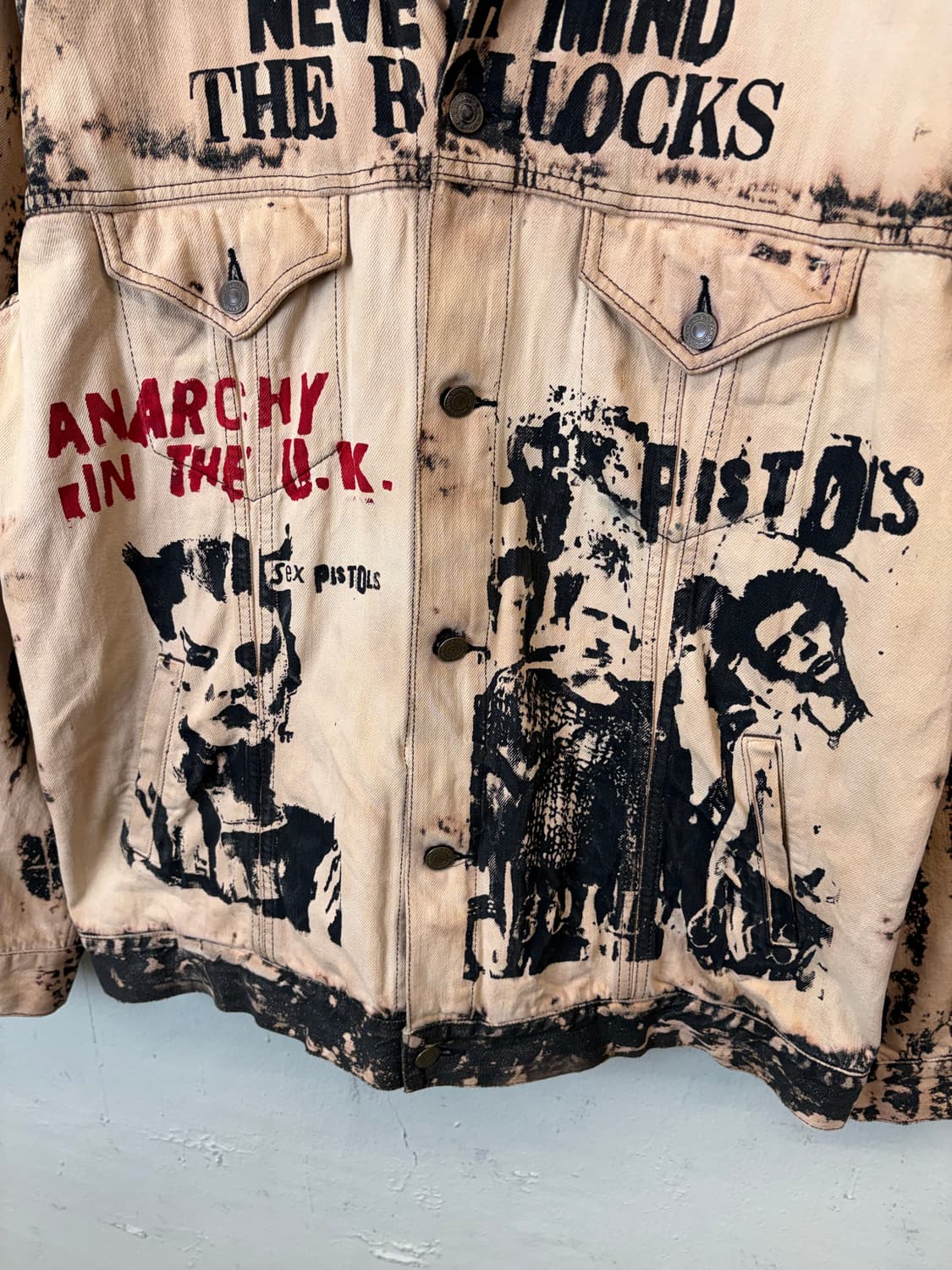 sexpistols 섹스피스돌즈 커스텀 데님 자켓 상품이미지4