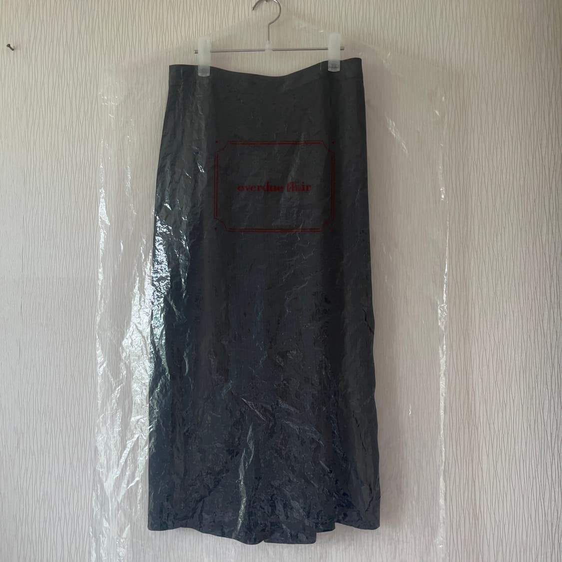 오버듀플레어 롱치마 스커트 검정 1size S -새제품 상품이미지10