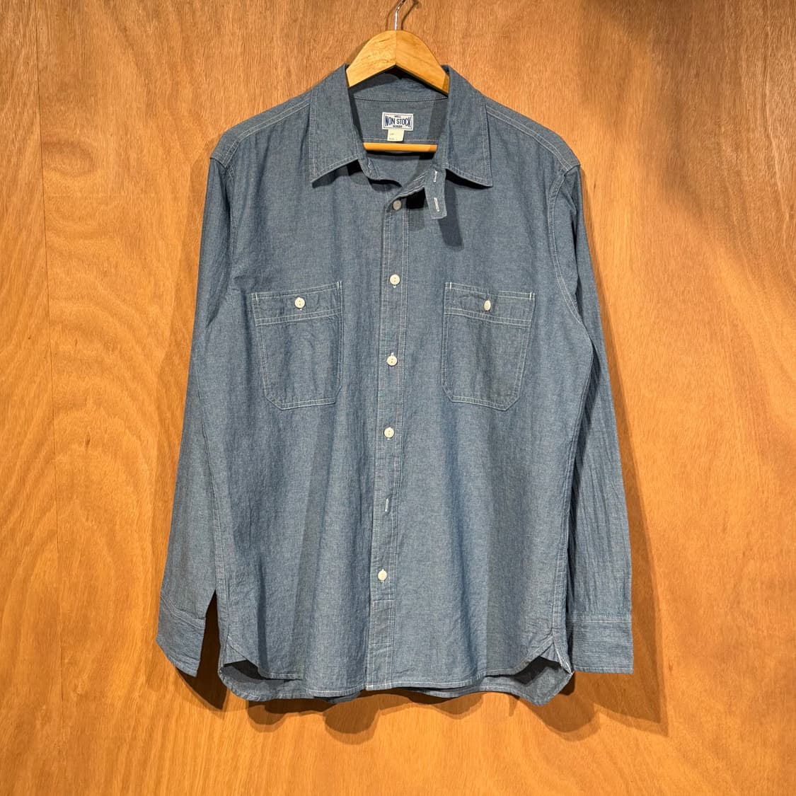 브론슨 논스탁 샴브레이 데님 셔츠 L 상품이미지1