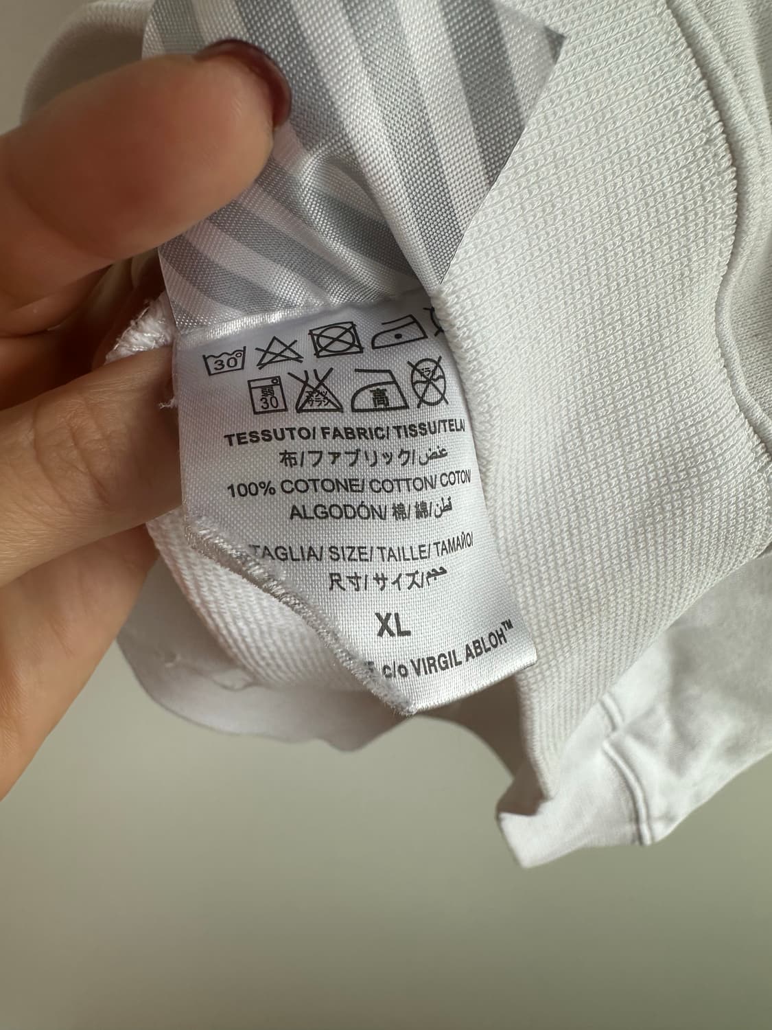 Off-white 테이핑 옐로우 후드티 xl 상품이미지7