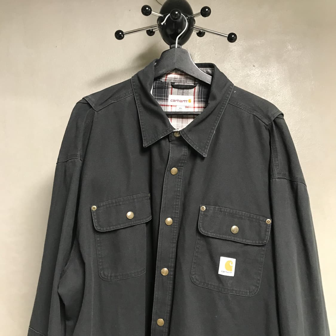 칼하트 워크 셔츠 자켓 블랙 2XL 상품이미지2