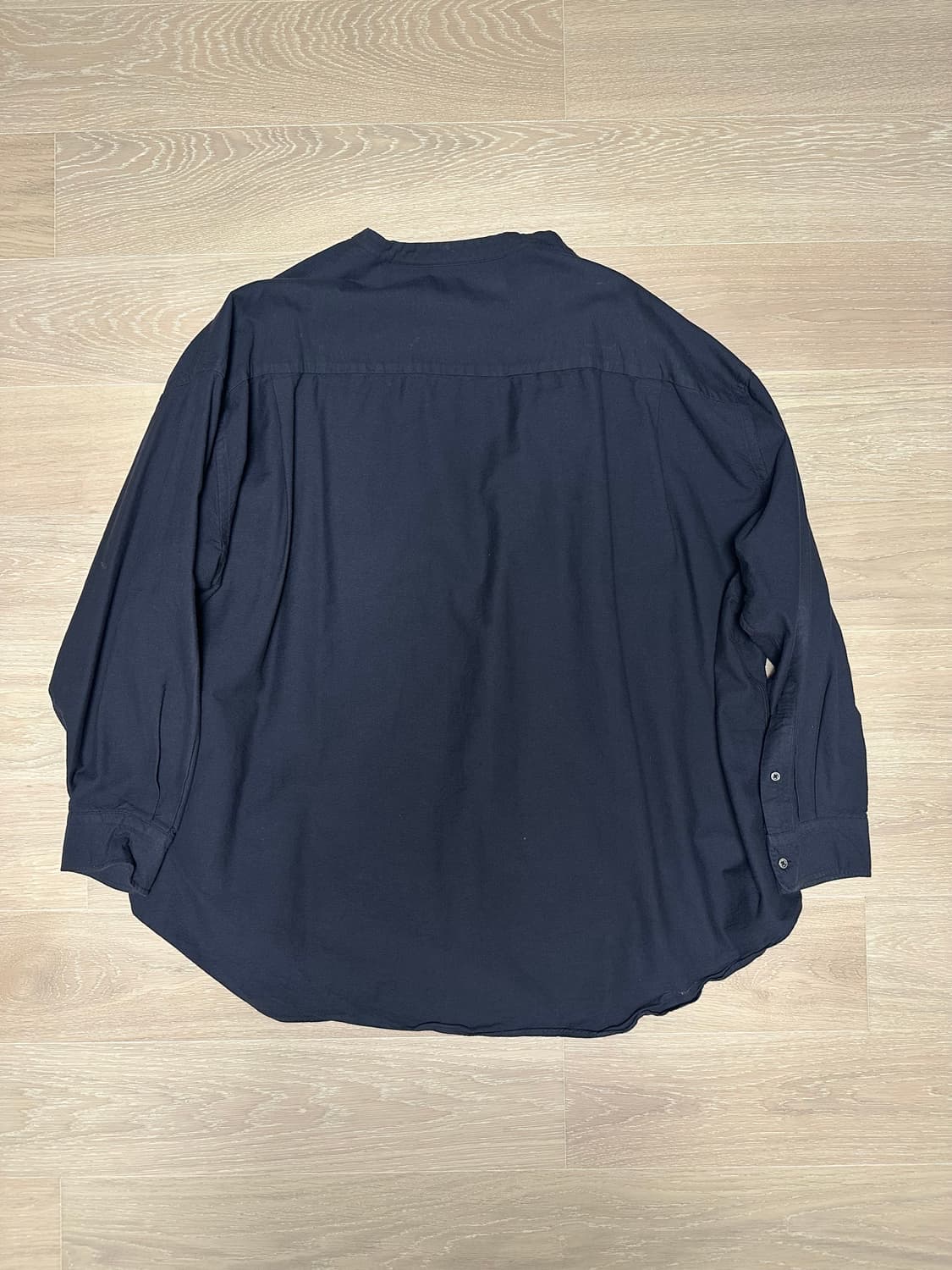 Graphpaper 밴드 칼라 셔츠 블랙 상품이미지3