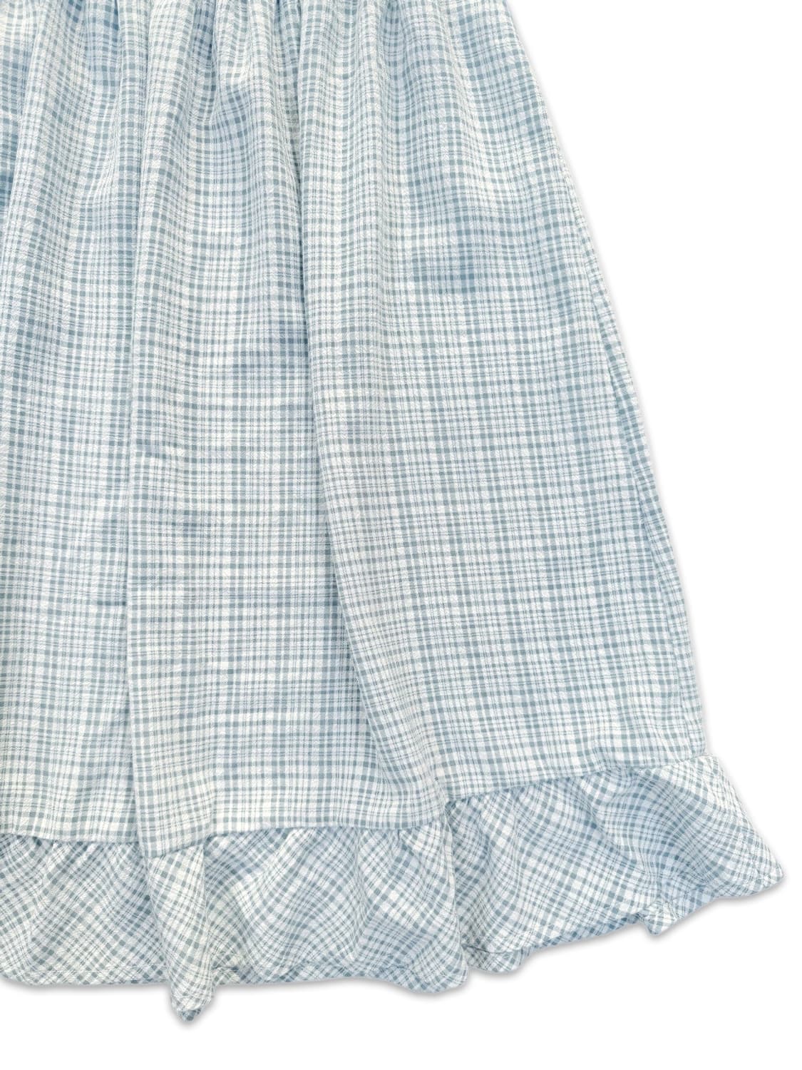 빈티지 스카이 체크 2way 블라우스 상품이미지3