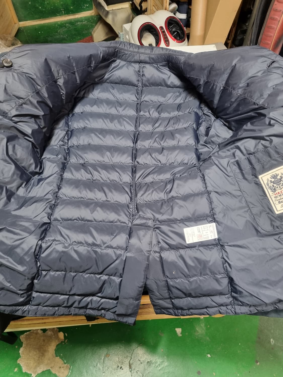 헤지스 다운 패딩안감 하프코트 남성 95 상품이미지3