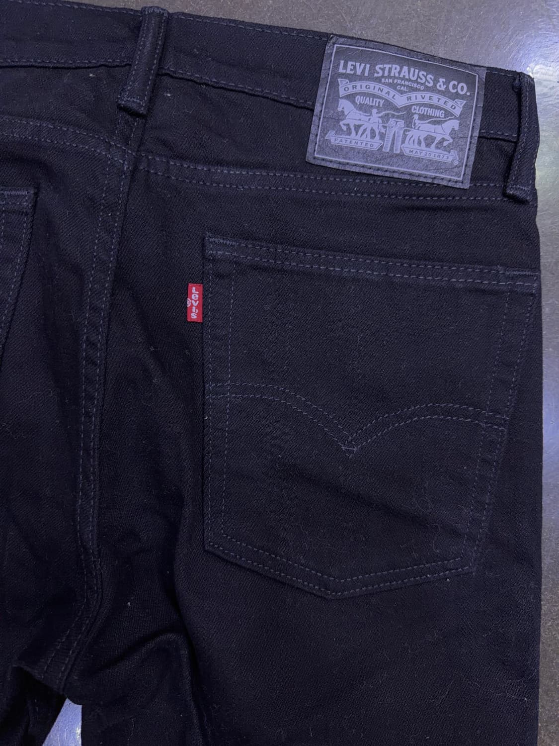 리바이스 슬림 스키니핏 블랙진 블랙 데님팬츠 30 상품이미지7