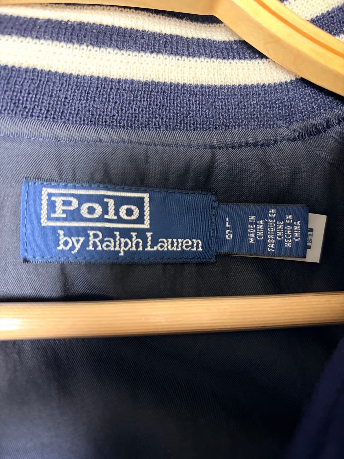 폴로 랄프로렌 뉴욕 바시티 새틴 자켓 L 상품이미지3