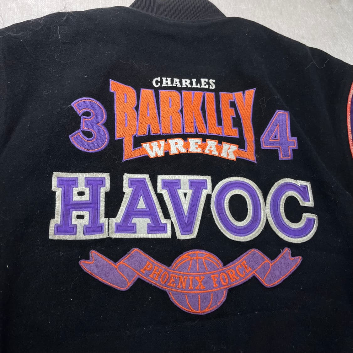 105 나이키 90s 찰스 바클리 릭헤벅 울 바시티 자켓 상품이미지6