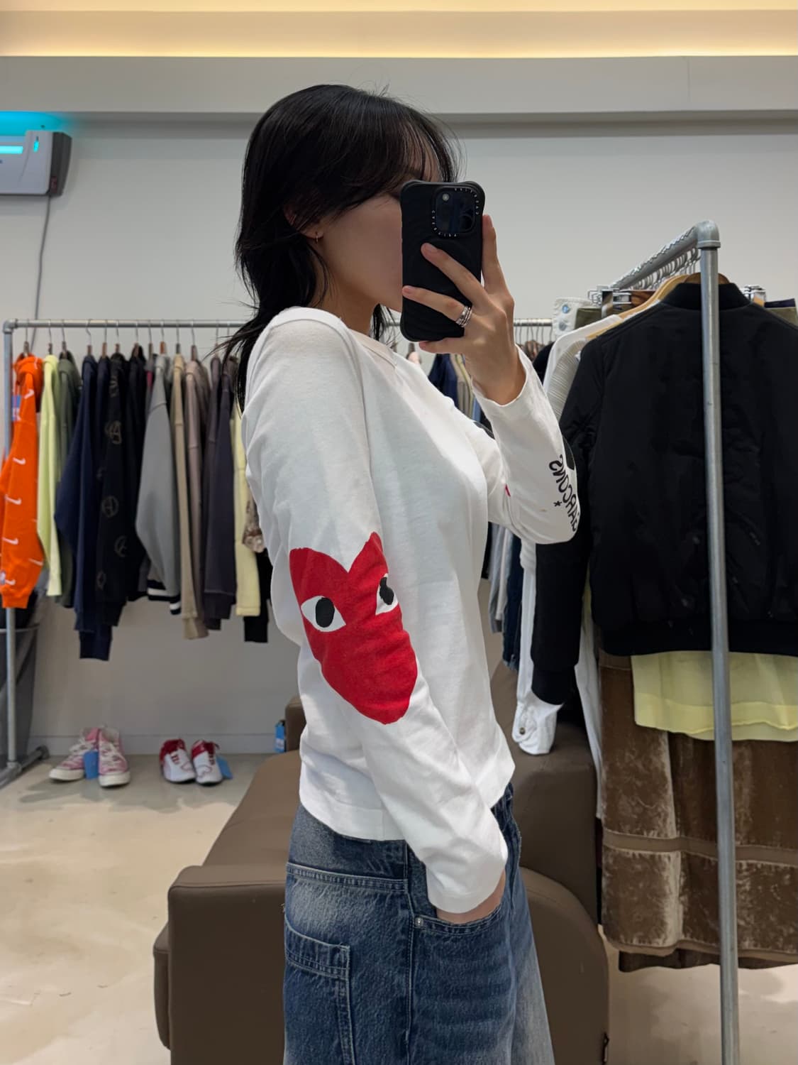 꼼데가르송 플레이 빅하트 롱슬리브 상품이미지6