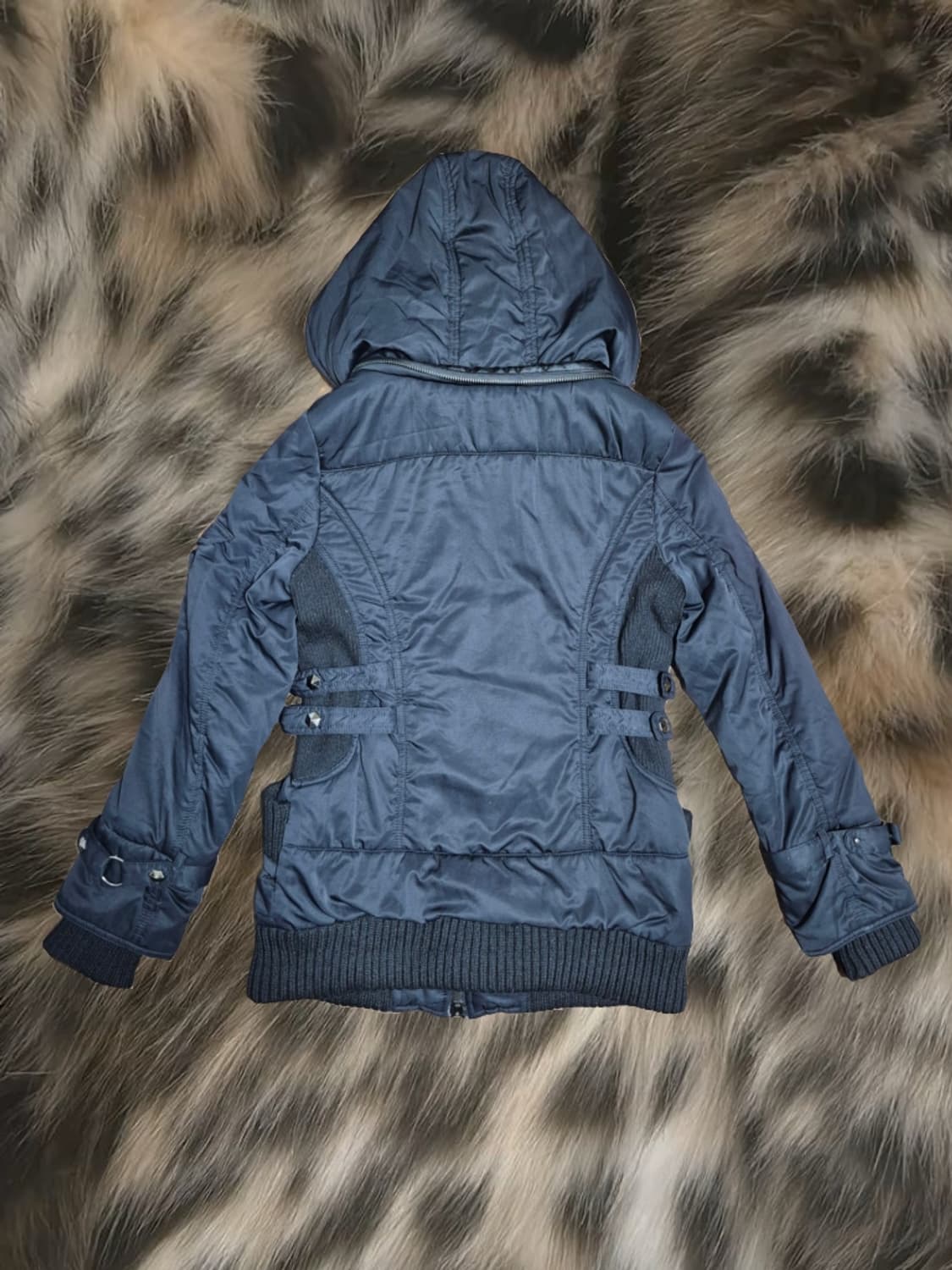 일본빈티지 오네갸루 갸루깔 후드 패딩 점퍼 헤이세이 상품이미지2