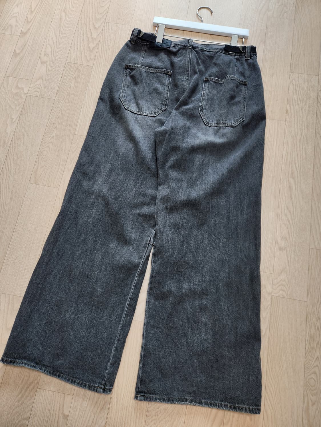 (4) 폴리테루 고시마 데님팬츠 워시드 블랙 상품이미지2