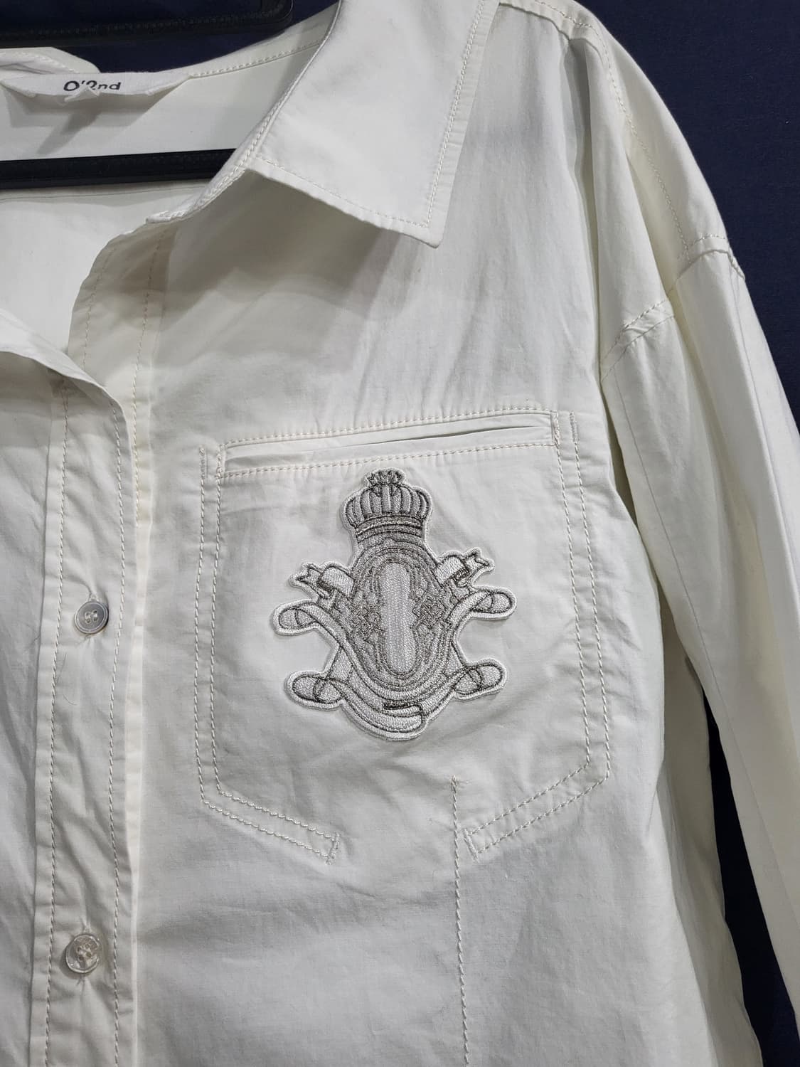 오즈세컨 오버핏 셔츠블라우스 상품이미지2