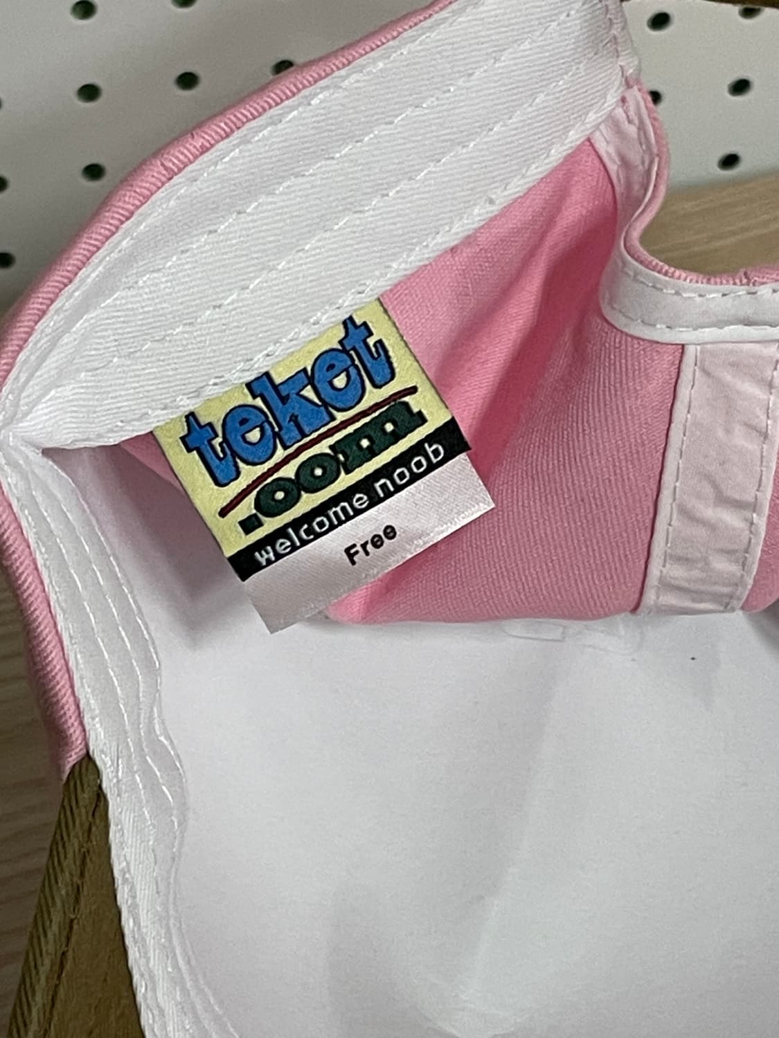 Teket 핑크 캡 새 상품 상품이미지2