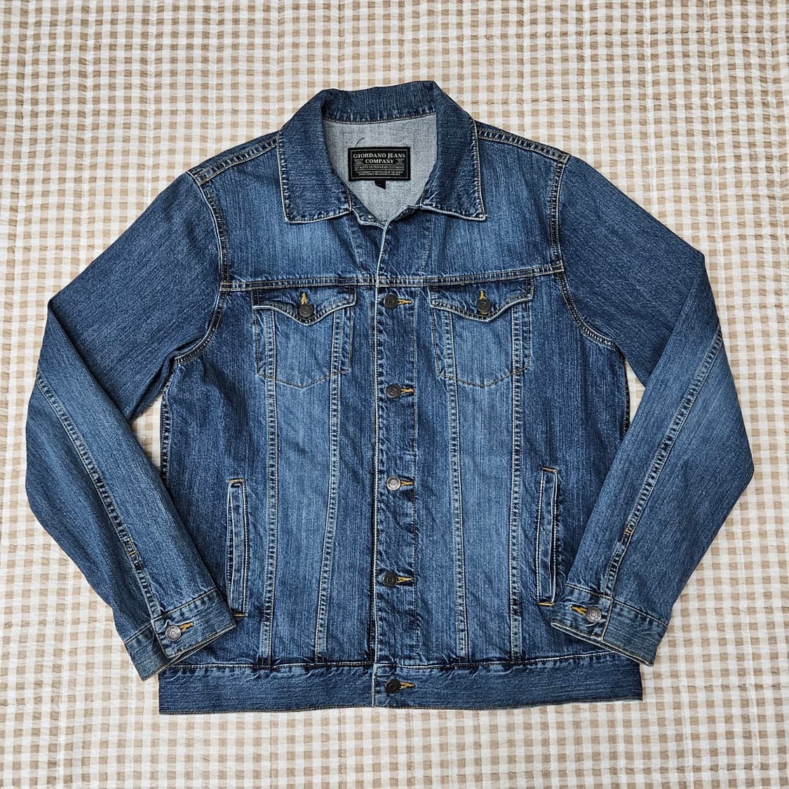 지오다노 데님 청자켓 남자100 상품이미지1