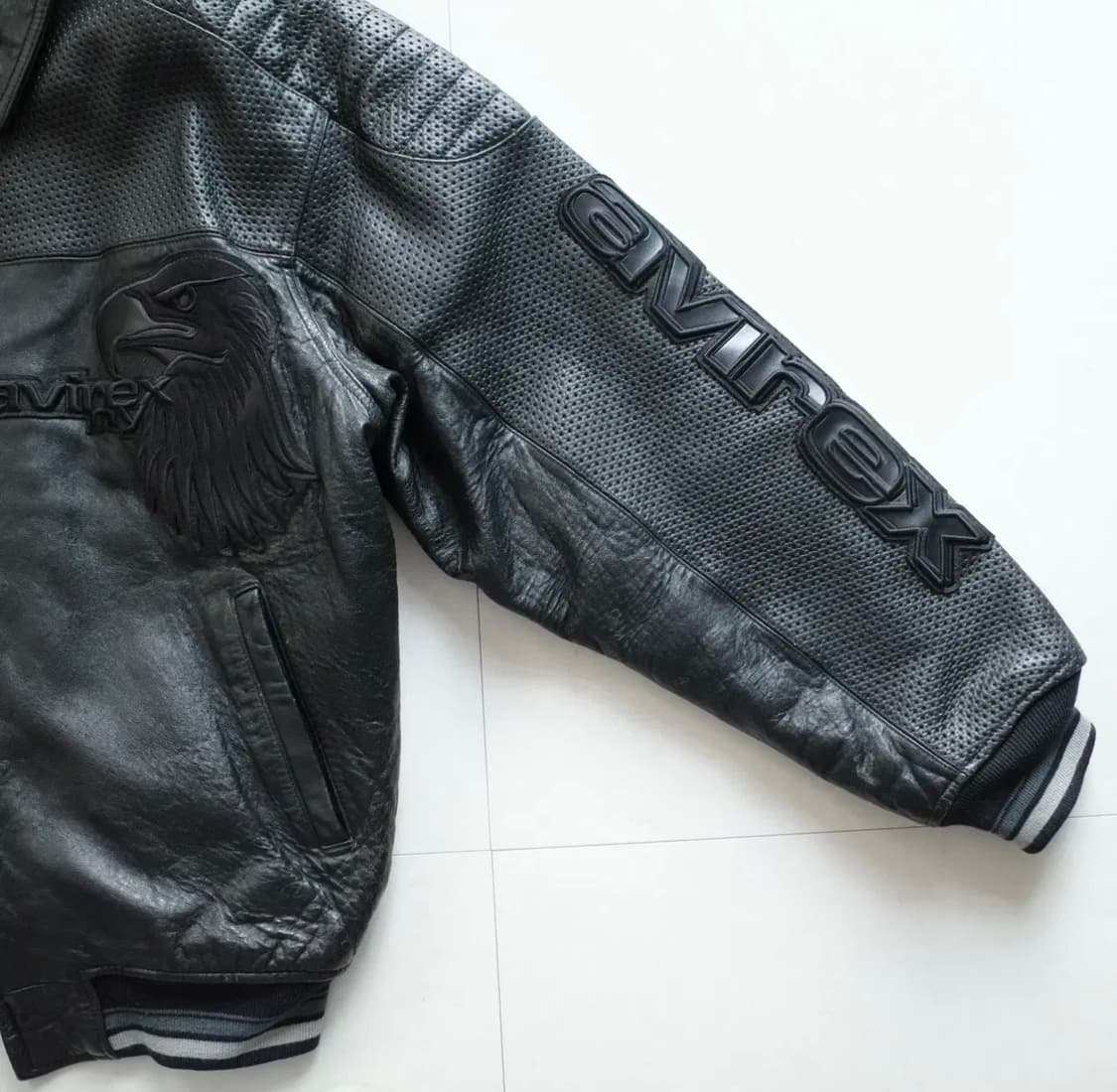 아비렉스 독수리 리얼 레더 바시티 자켓 XL 상품이미지2