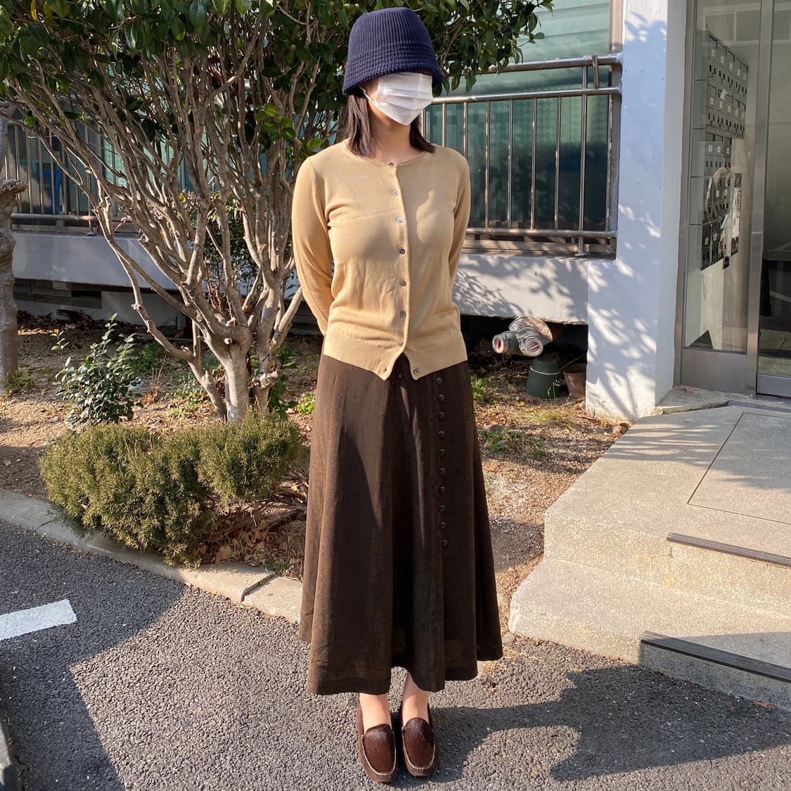 🤎 [Vintage] 에스닉 패턴 프론트 버튼 롱 스커트 상품이미지5