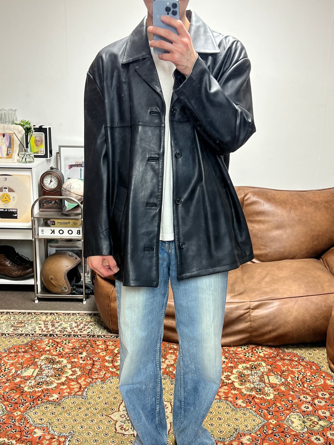 [XL] BR REPUBLIC 램스킨 카코트 가죽자켓 상품이미지2