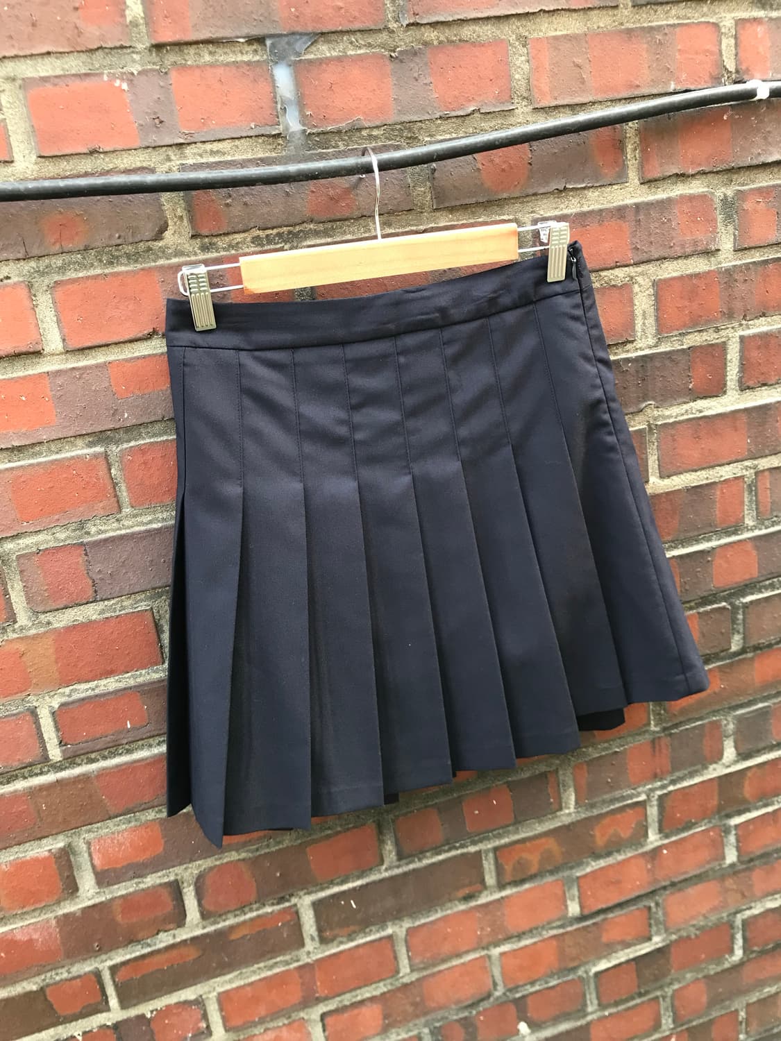 vintage black pleats skirt 상품이미지4